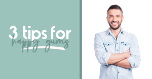 3tipsforhappygums title image man folded arms in button down shirt