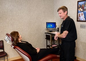 Dr. Platt Talking to a patient about options for procedures
