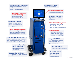 Blue Tower of medical laser