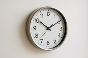 A Clock on the wall